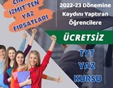 2022-2023 DÖNEMİ YAZ KURSUMUZ BAŞLIYOR !